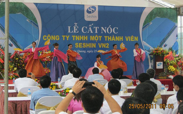 Seshin topping out ceremony